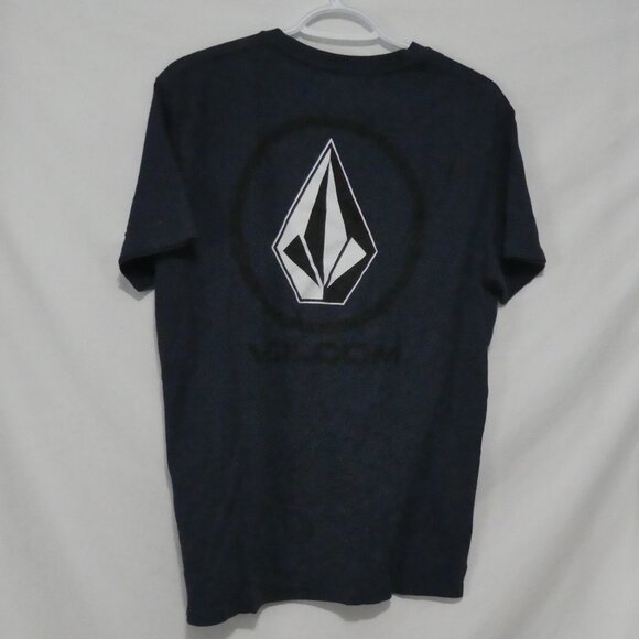 VOLCOM | medium | Navy Short Sleeve Tee | Logo On Front and Back - Picture 2 of 14
